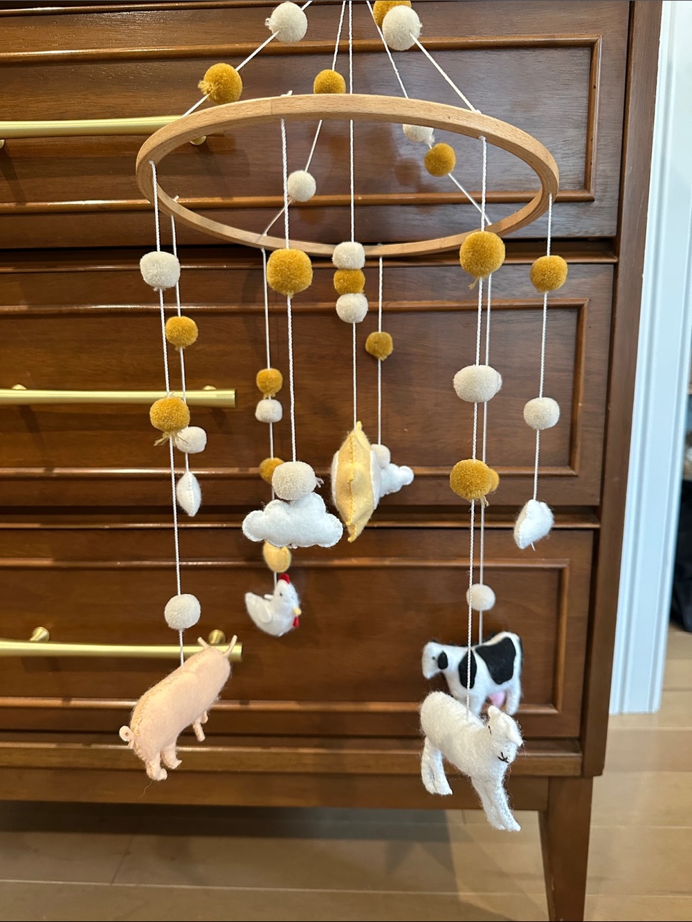 Handmade Farm Animal Mobile - Home Accents/Nursery Decor